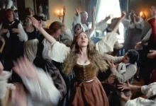 Amanda Seyfried interpreta Ann Lee em uma cena intensa do teaser de The Testament of Ann Lee, novo drama musical da Searchlight Pictures.