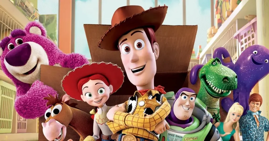 toy story 3 2010 Woody, Buzz, Jessie e outros brinquedos em cena de Toy Story 3 (2010), animação da Pixar indicada ao Oscar.