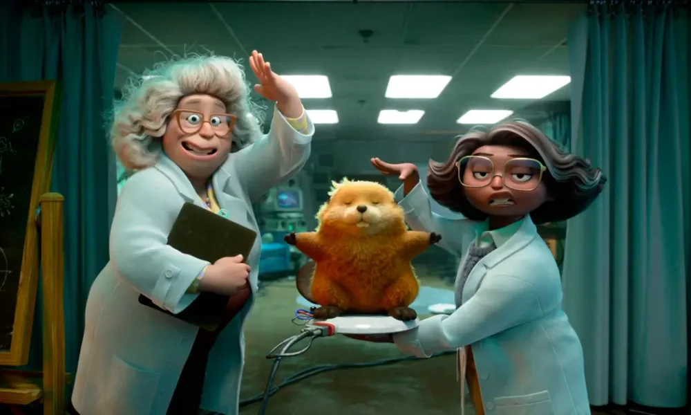 trailer de cara de um focinho de outro 2026 Cientistas apresentam um castor fofinho em cena da animação Cara de Um, Focinho de Outro (Hoppers), nova produção da Pixar com estreia em 05 de março no Brasil.