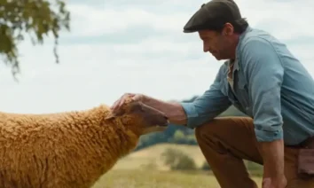 Cena do trailer de As Ovelhas Detetives (The Sheep Detectives), filme dirigido por Kyle Balda e estrelado por Hugh Jackman, com estreia prevista para maio de 2026