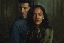 dele e dela 2026 serie netflix Jon Bernthal e Tessa Thompson em cena de “Dele e Dela”, minissérie de suspense da Netflix que estreia em 8 de janeiro.