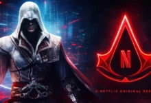 Cena do jogo Assassin’s Creed utilizada em arte promocional da série live-action da Netflix