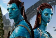 Jake Sully e Neytiri em Avatar, protagonistas da franquia criada por James Cameron ambientada no planeta Pandora