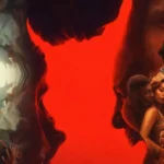 Montagem com três pôsteres dos melhores cartazes do cinema em 2025, incluindo O Testamento de Ann Lee, Invocação do Mal 4 e Pecadores