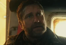 Gerard Butler em cena do novo trailer de Destruição Final 2 (2026), sequência do filme de ação e suspense estrelado pelo ator escocês.