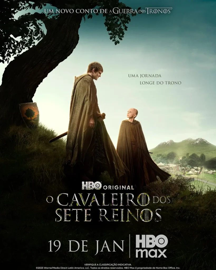 Novo poster de O Cavaleiro dos Sete Reinos mostra Ser Duncan e Egg sob uma árvore em arte oficial da série da HBO.