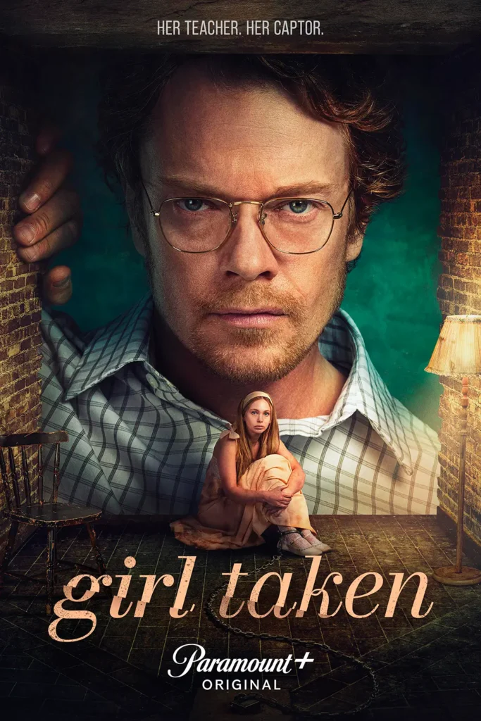 Pôster oficial da minissérie Garota Sequestrada, produção da Paramount Plus com estreia em janeiro de 2026