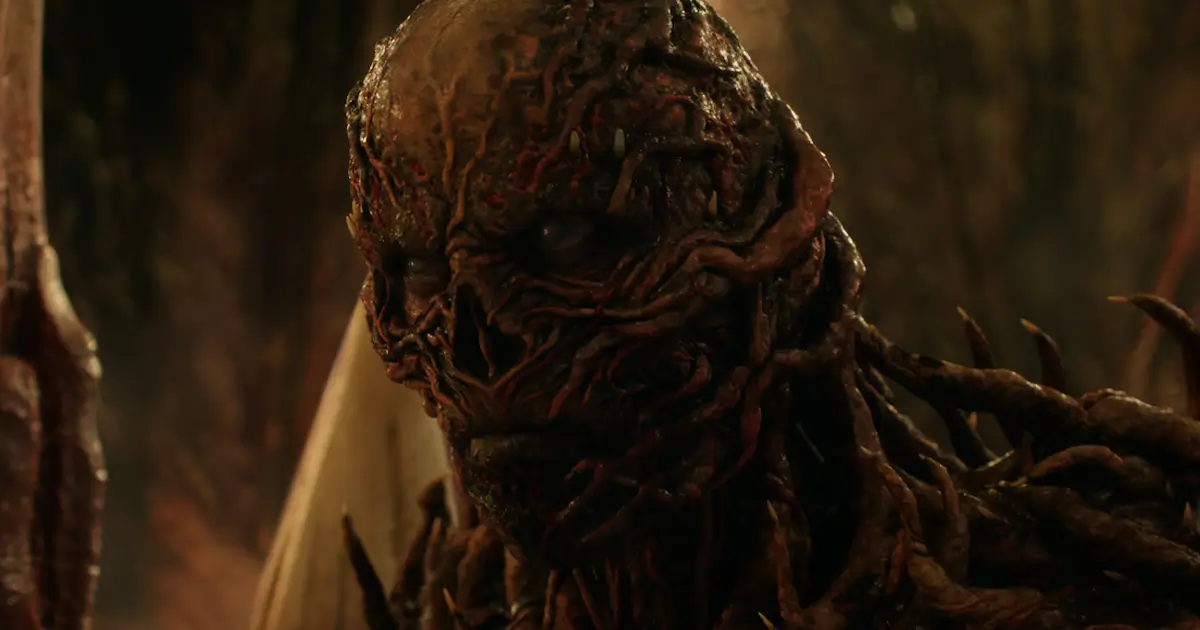 Vecna, vilão de Stranger Things 5 - Volume 2, em cena sombria do trailer oficial da quinta temporada da série da Netflix.