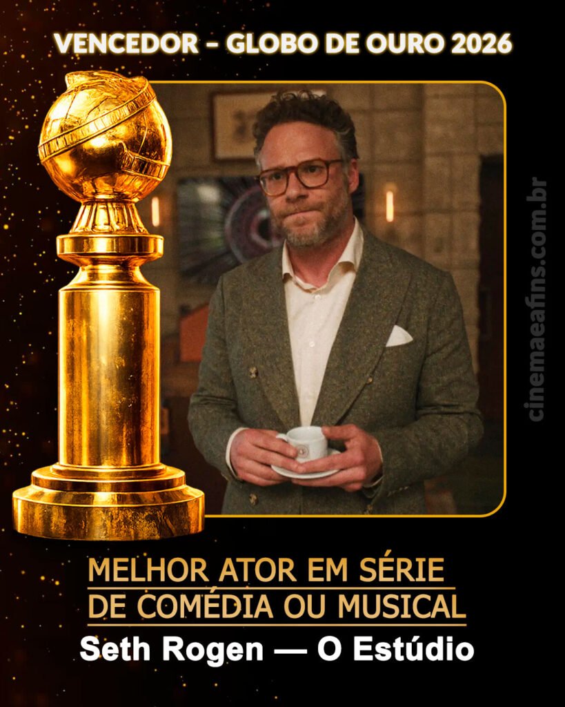 Melhor Ator em Série de Comédia ou Musical - Seth Rogen — O Estúdio