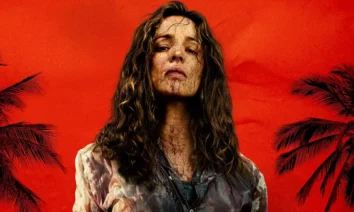 Rachel McAdams ensanguentada em cena do filme “Socorro!” (2026), estreando nos cinemas em 29 de janeiro de 2026