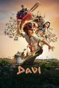 Poster oficial do filme Davi: Nasce Um Rei, animação que retrata a juventude de Davi antes de se tornar rei de Israel, estreia em 15 de janeiro de 2026.