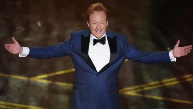 Conan O’Brien apresentando o Oscar 2026 durante cerimônia marcada pela queda na audiência do Oscar 2026
