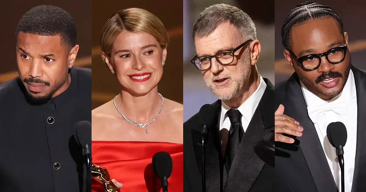 ganhadores do Oscar 2026 Michael B Jordan Jessie Buckley Paul Thomas Anderson Ryan Coogler na cerimônia