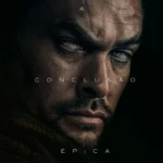Jason Momoa em Duna Parte 3 como Duncan Idaho com expressão séria pôster oficial