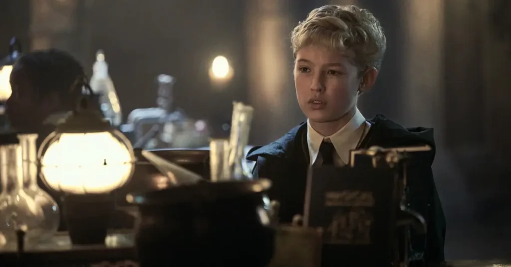 Lox Pratt como Draco Malfoy na série Harry Potter (2026)