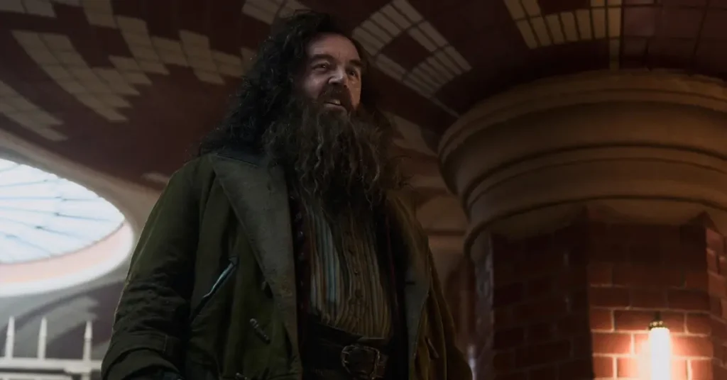 Nick Frost como Rúbeo Hagrid na série Harry Potter (2026)