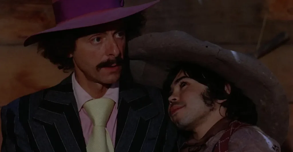 Allan Arbus como Jesus em Palácio de Greaser (1972), western ácido e um dos filmes mais bizarros sobre Cristo no cinema