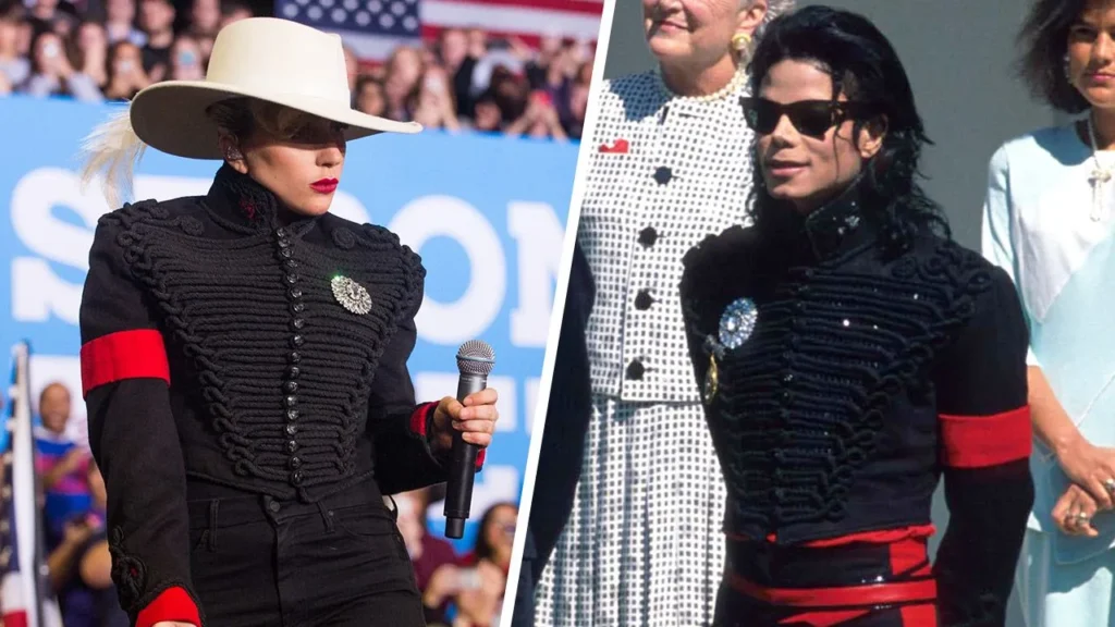 lady gaga micheal jackson mjbeats.jpg Figurino de Michael Jackson preservado por Lady Gaga utilizado no filme Michael 2026