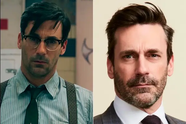 Jon Hamm como High Roller (médico) em Sucker Punch (2011) e atualmente, comparação do ator antes e depois