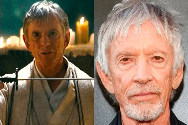 Scott Glenn como Homem Sábio em Sucker Punch (2011) e atualmente, comparação do ator antes e depois