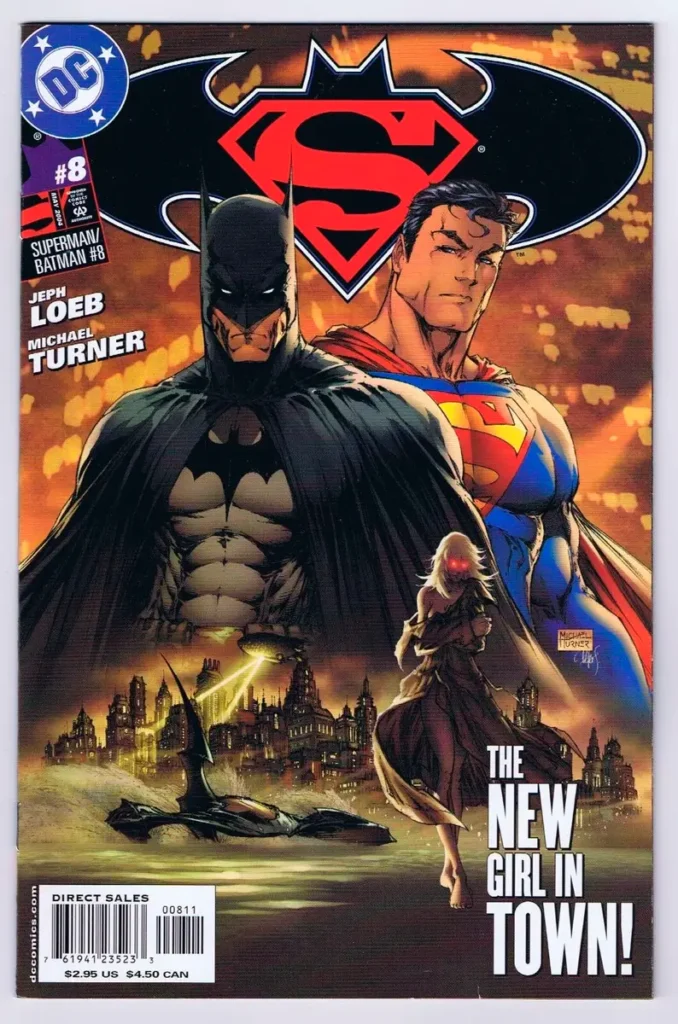 Capa de Superman Batman #8 (2004), marcando o retorno da Supergirl à continuidade da DC Comics