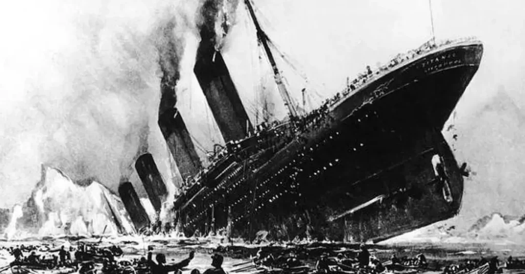 Cena do filme Titanic (1943), produção alemã que utilizou o naufrágio do RMS Titanic como propaganda nazista