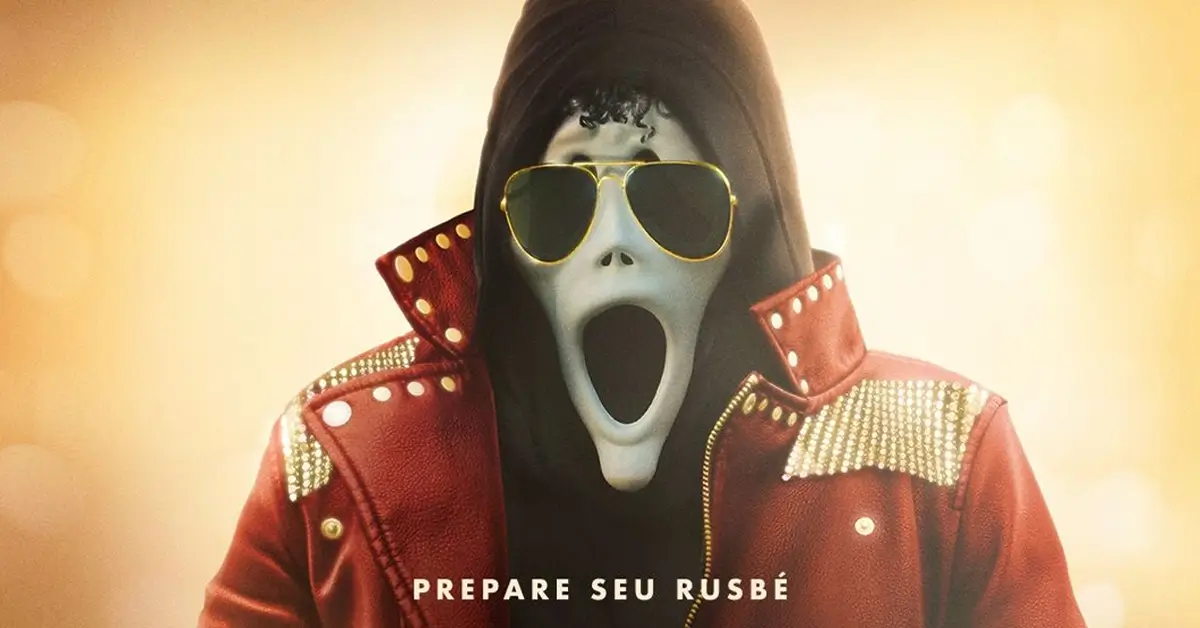 todo mundo em panico michael Kenan Thompson caracterizado como Michael Jackson em cena do teaser de Todo Mundo em Pânico 6, usando jaqueta vermelha e óculos escuros dentro de estúdio