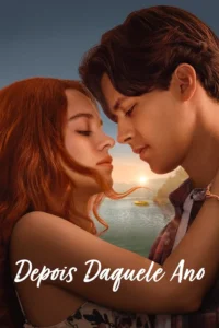 Poster oficial da série Depois Daquele Ano Poster oficial da série Depois Daquele Ano (Every Year After), com Sadie Soverall e Matt Cornett em destaque em cena romântica