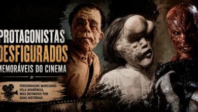 Desfigurados Memoráveis do Cinema: arte com personagens icônicos como Spawn, Rocky Dennis e John Merrick em especial sobre deformidades no cinema.