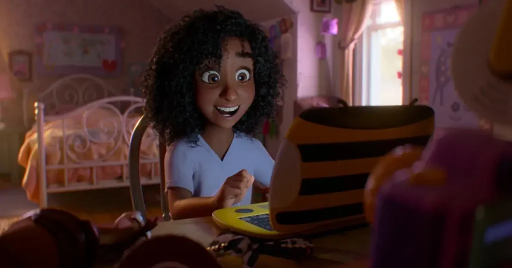 Blaze, nova personagem de Toy Story 5, aparece em seu quarto durante uma cena da animação da Pixar