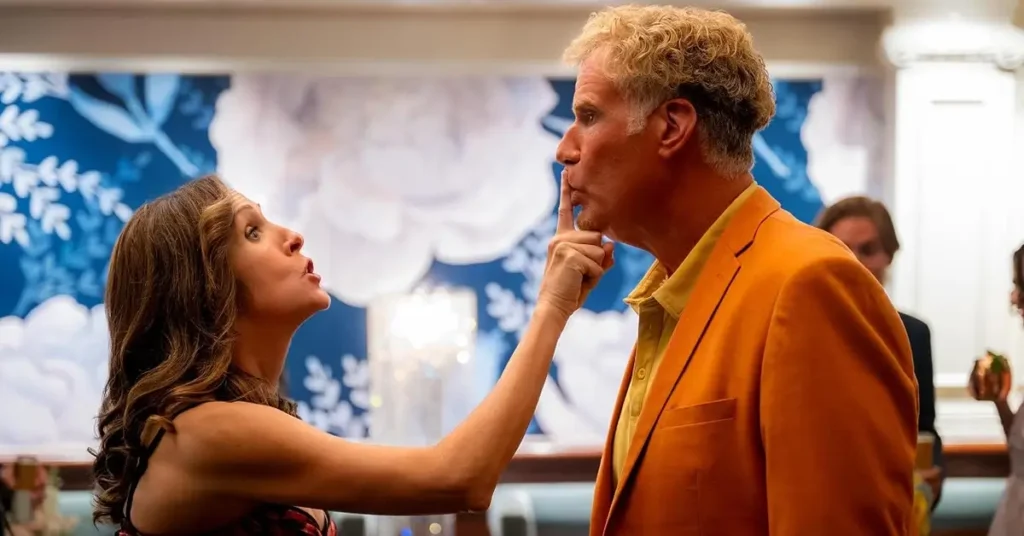 Will Ferrell e Molly Shannon em cena da série O Falcão do Golfe (2026). O elenco de O Falcão do Golfe protagoniza um momento de comédia antes da estreia em 16 de julho de 2026.