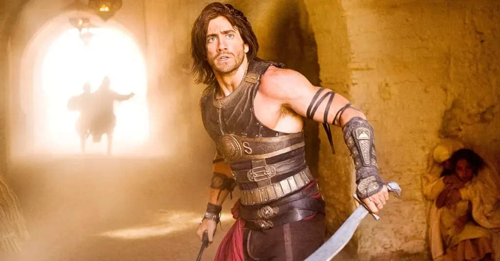Jake Gyllenhaal como Príncipe Dastan em cena do filme Príncipe da Pérsia: As Areias do Tempo.