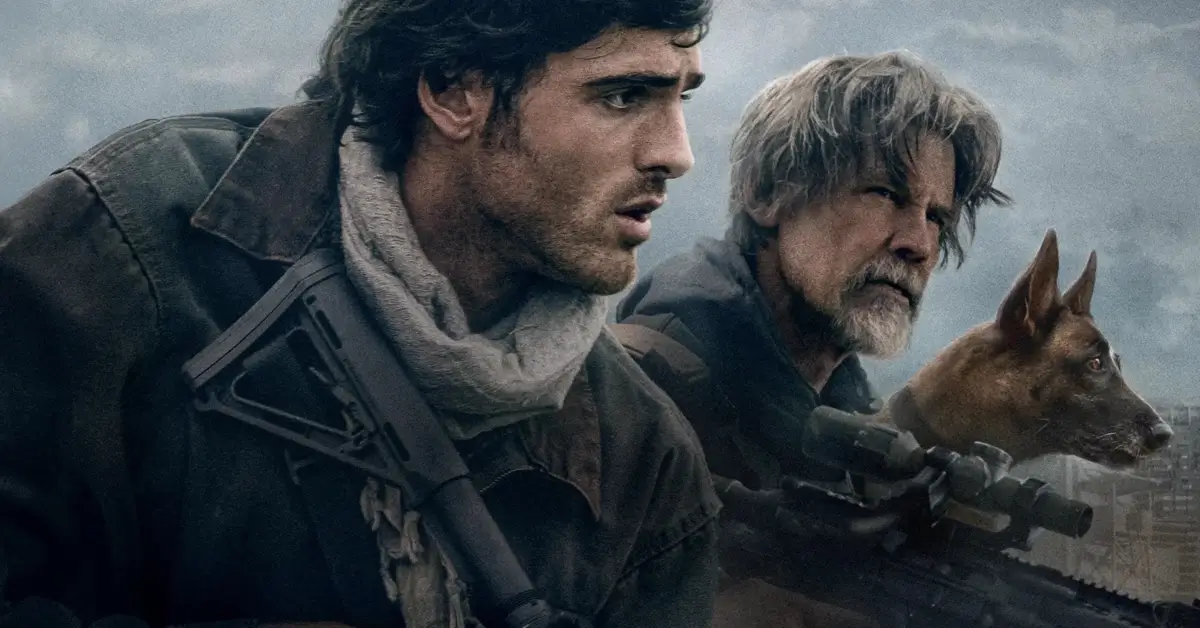 Jacob Elordi e Josh Brolin em cena promocional de Ponto Sem Retorno (2026), thriller pós-apocalíptico dirigido por Ridley Scott