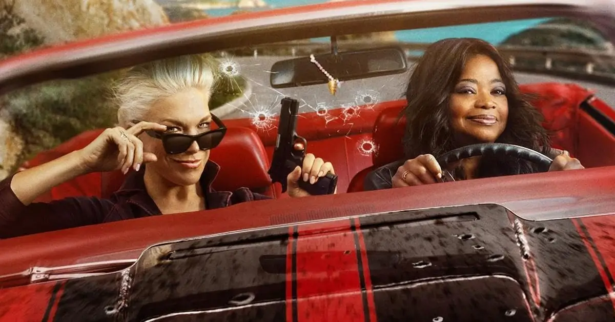 Octavia Spencer e Hannah Waddingham em cena promocional de Parceiras no Crime (2026), série de ação e comédia do Prime Video com estreia em 15 de julho.