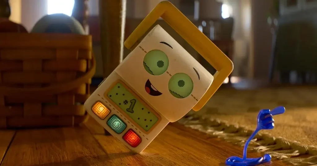 Rolinho, personagem educativo inspirado em um rolo de papel higiênico em Toy Story 5