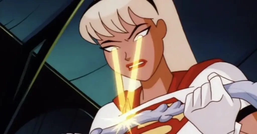 Supergirl em Superman: The Animated Series, versão do DC Animated Universe dublada por Nicholle Tom.
