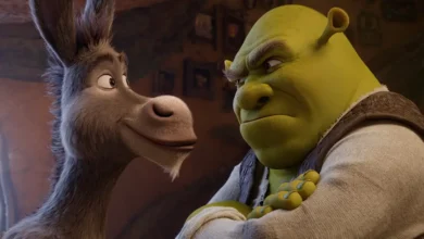 Burro e Shrek aparecem frente a frente em cena divulgada no teaser de Shrek 5, novo filme da DreamWorks Animation previsto para estrear nos cinemas em 2027.