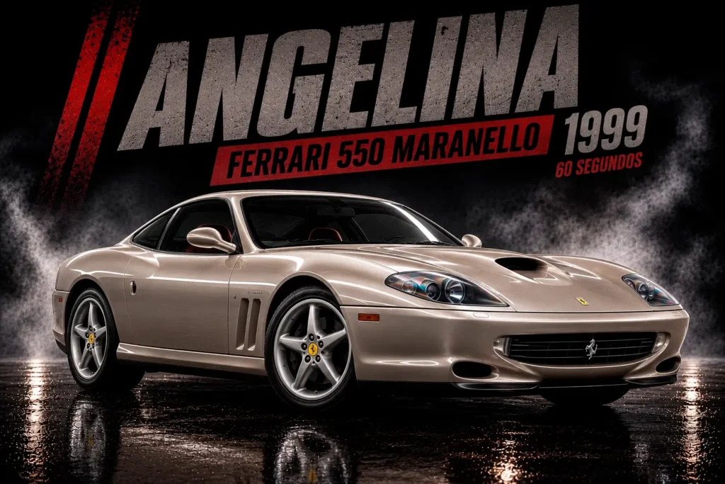 Ferrari 550 Maranello 1999 prata, Angelina em 60 Segundos.