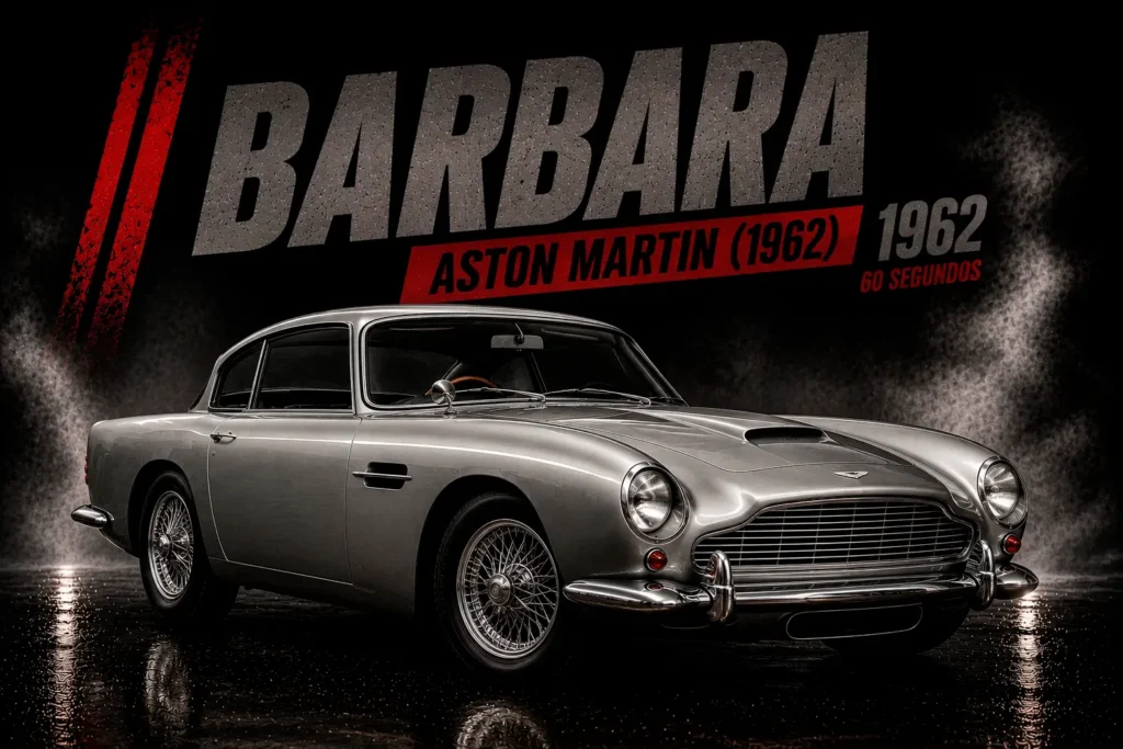 Aston Martin DB5 1962 prata, Barbara em 60 Segundos.
