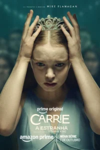 Pôster oficial da série Carrie: A Estranha (2026) Pôster oficial da série Carrie: A Estranha (2026), com Summer H. Howell como Carrie White na adaptação de Mike Flanagan para o Prime Video.