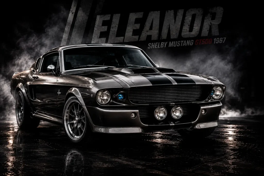 Eleanor, Shelby Mustang GT500 1967 customizado do filme 60 Segundos, um dos carros mais icônicos do cinema.