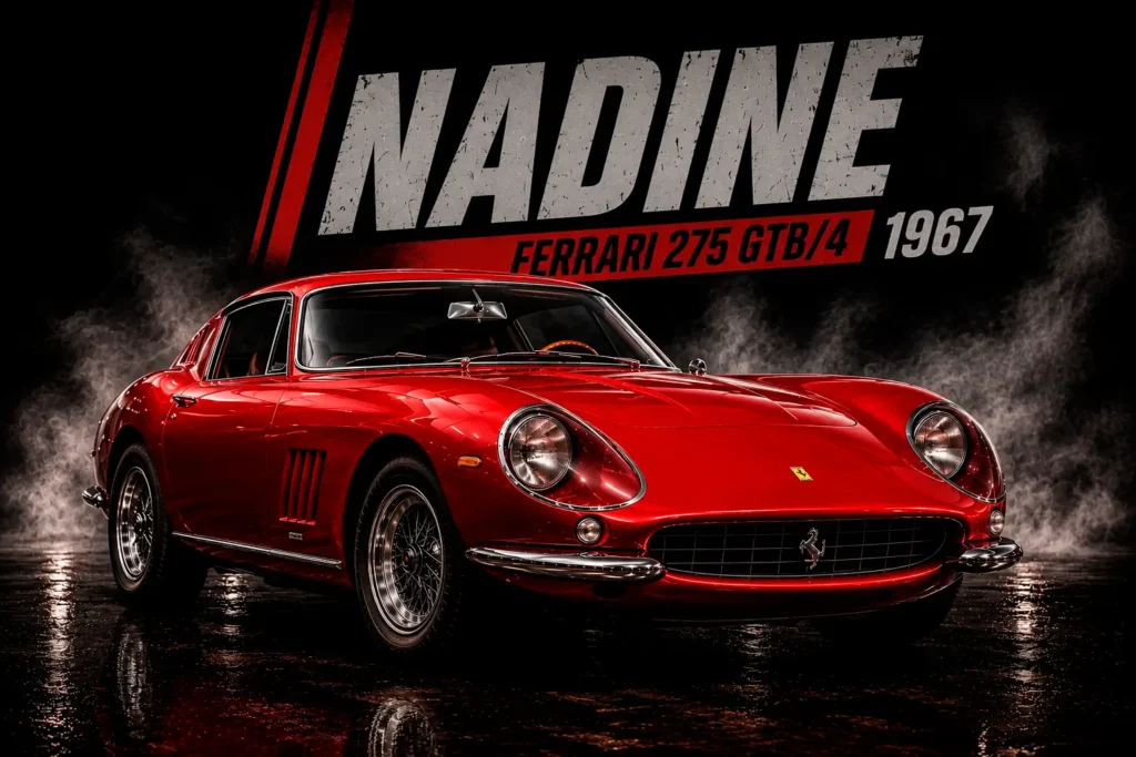 Ferrari 275 GTB/4 1967 vermelha, codinome Nadine em 60 Segundos.