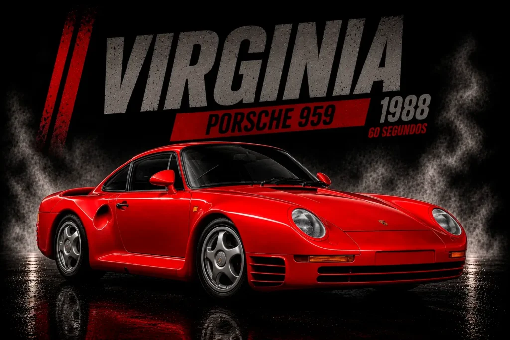 Porsche 959 1988 vermelho, Virginia em 60 Segundos.