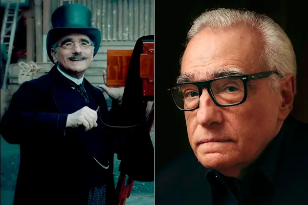 a invencao de hugo cabret martin scorsese Martin Scorsese durante A Invenção de Hugo Cabret e o diretor atualmente.