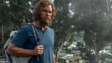 Chris Pratt como James Reece nas gravações da 2ª temporada de A Lista Terminal