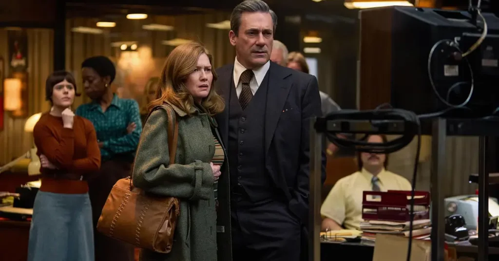 Jon Hamm e Mireille Enos em American Hostage