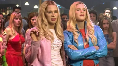 Shawn Wayans e Marlon Wayans caracterizados como Brittany e Tiffany Wilson em uma das cenas mais famosas de As Branquelas (2004