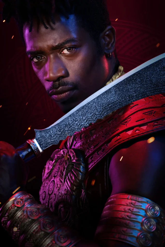 Inan (Damson Idris) em pôster oficial de Filhos de Sangue e Osso
