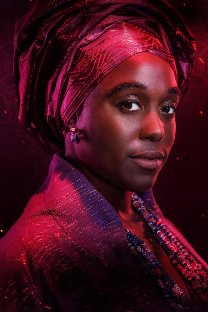 umoke (Lashana Lynch) em pôster oficial de Filhos de Sangue e Osso