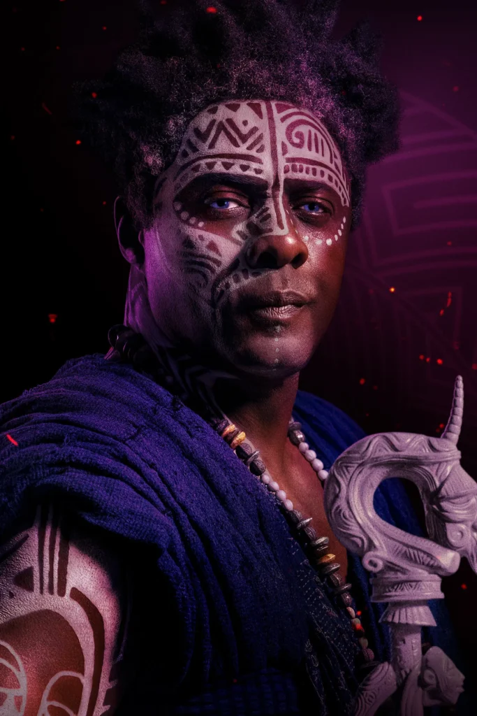 Lekan (Idris Elba) em pôster oficial de Filhos de Sangue e Osso